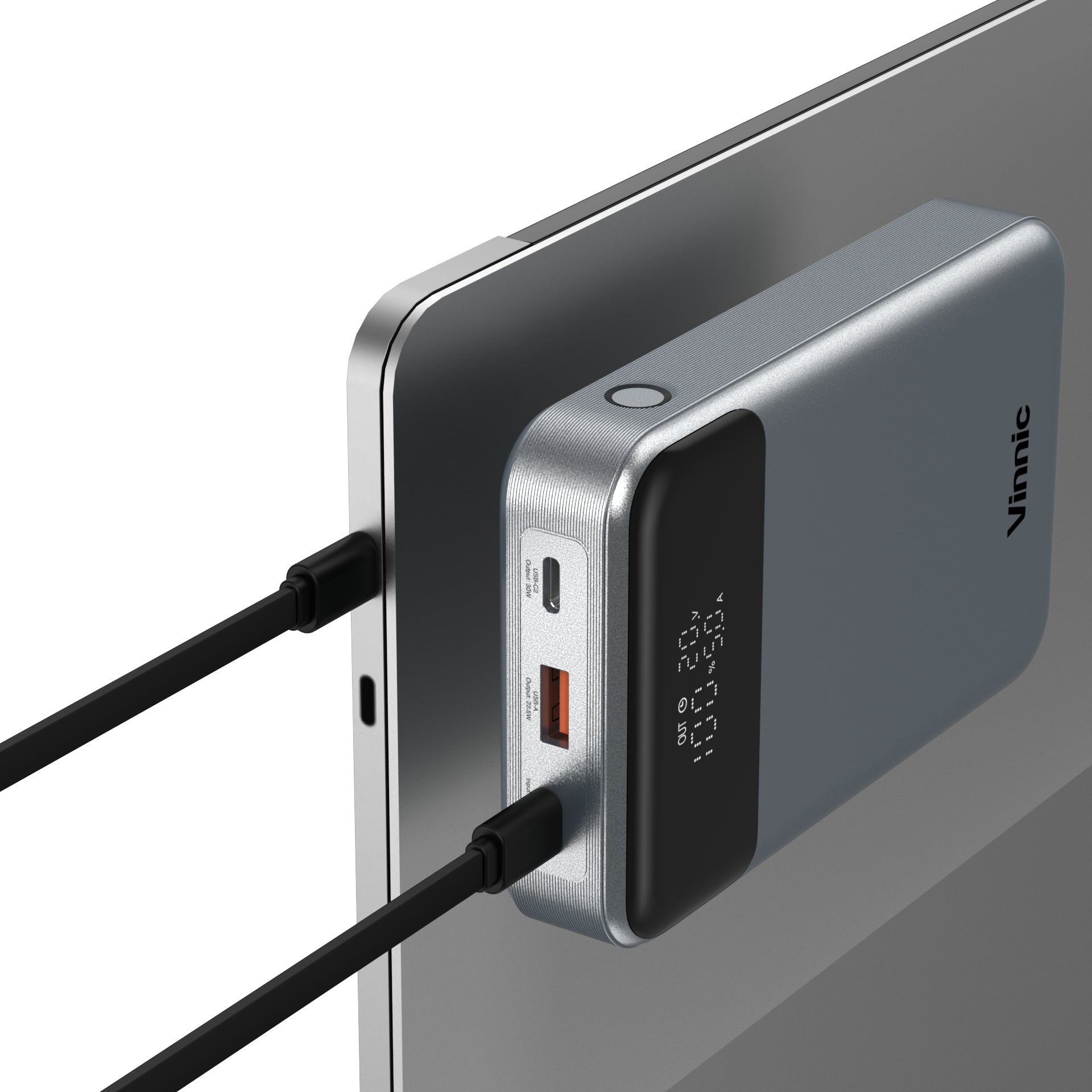 Vinnic Powerbank 20000 mAh, PD 100 W, 2× USB-C, 1× USB-A