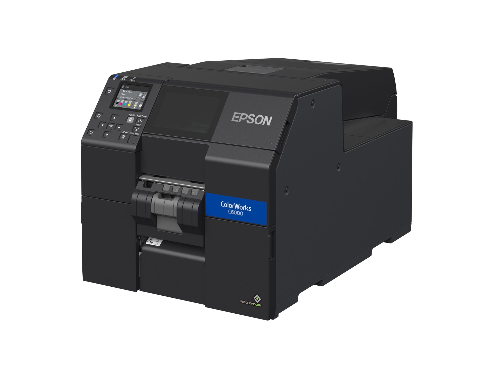 Epson ColorWorks CW-C6000Pe – Farb-Etikettendrucker (Tintenstrahl), 108 mm, 1'200×1200 dpi, 119 mm/s, USB/LAN