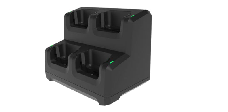 Zebra Ladestation, 4-fach, mit Netzteil, LED-Anzeigen, abschliessbar – für EC50/EC55