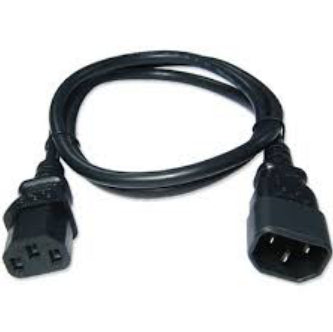 Zebra Netzkabel – IEC C14 zu IEC C13, 1 m, schwarz