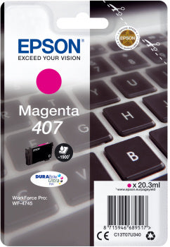 Epson T07U340XL Magenta Tintenpatrone (Original) – 1'900 Seiten – für WorkForce Pro WF-4745DTWF