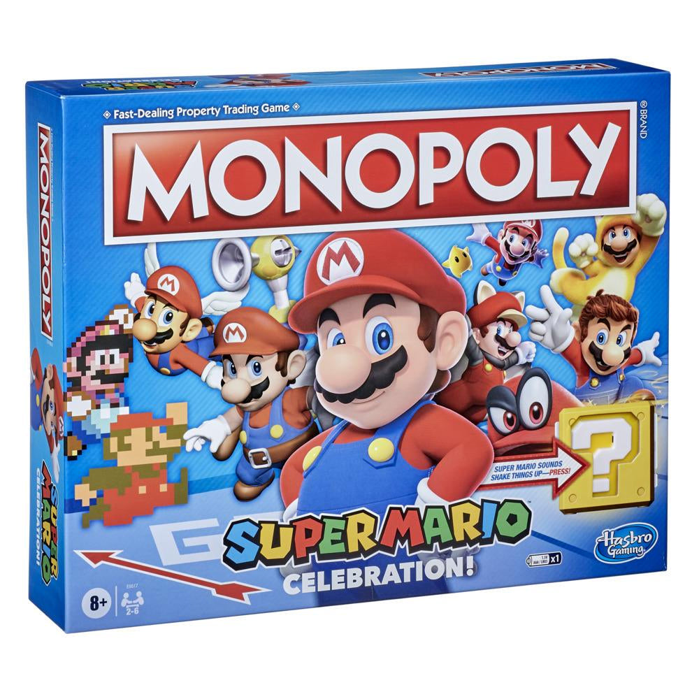 Hasbro Gaming Monopoly Super Mario Celebration – Brettspiel, 2–6 Spieler, ab 8 Jahren, 60 Min., DE