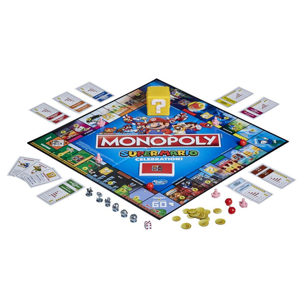 Hasbro Gaming Monopoly Super Mario Celebration – Brettspiel, 2–6 Spieler, ab 8 Jahren, 60 Min., DE