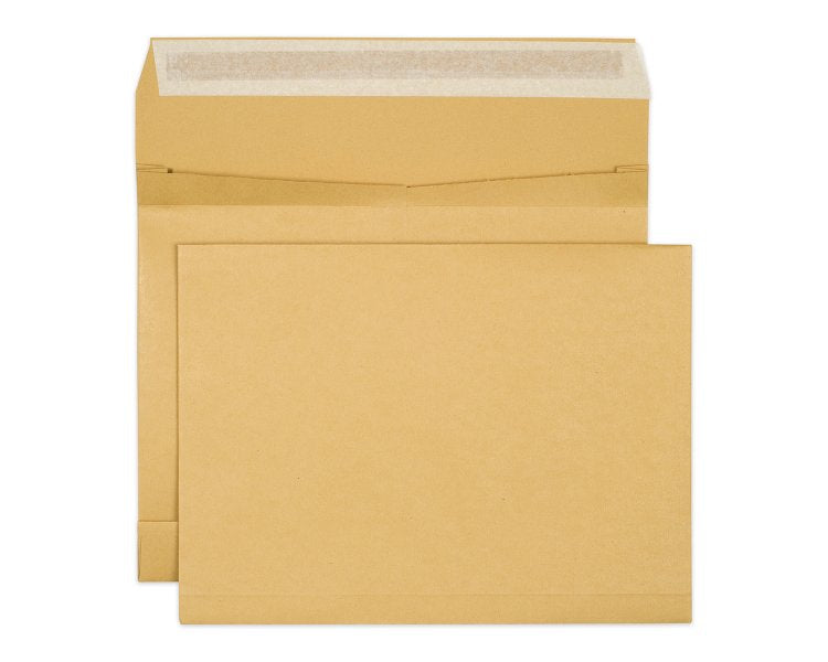 Elco Seitenfaltentasche C4, Selbstklebend, Braun, 140 g/m², 40 mm Falte – 250 Stk.
