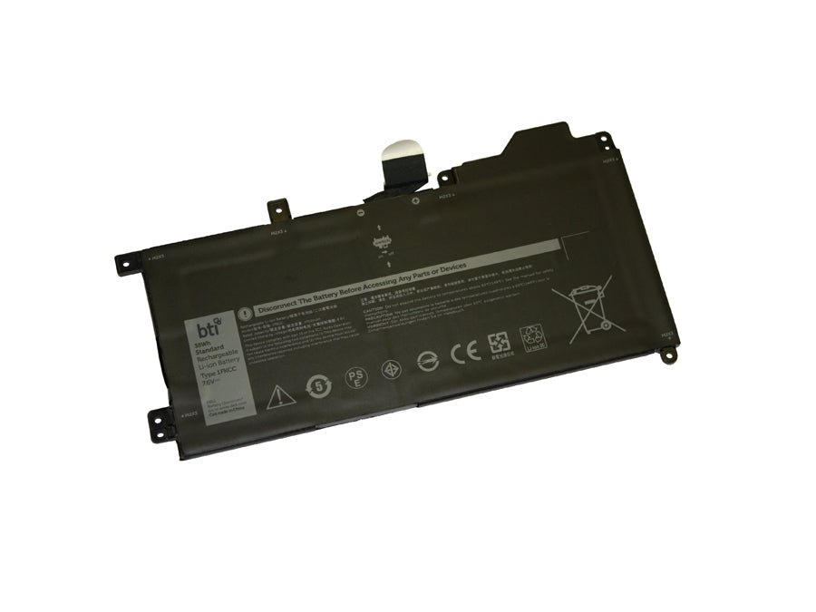 BTI Notebook-Akku – für Dell Notebooks – 38 Wh, 7,6 V (2 Zellen) – Schwarz