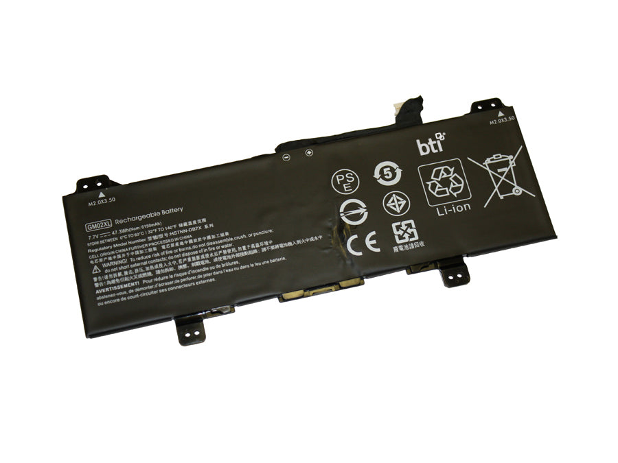 BTI Notebook-Akku – für HP Chromebook 11 G6 – 47 Wh, 7,7 V (2 Zellen) – Schwarz