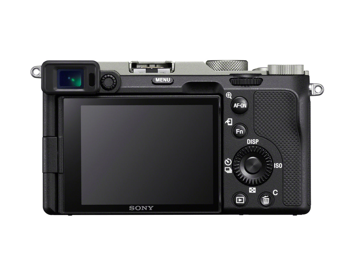 Sony Alpha 7C – Systemkamera Kit 28–60mm, 24,2 MP Vollformat, 4K, Silber