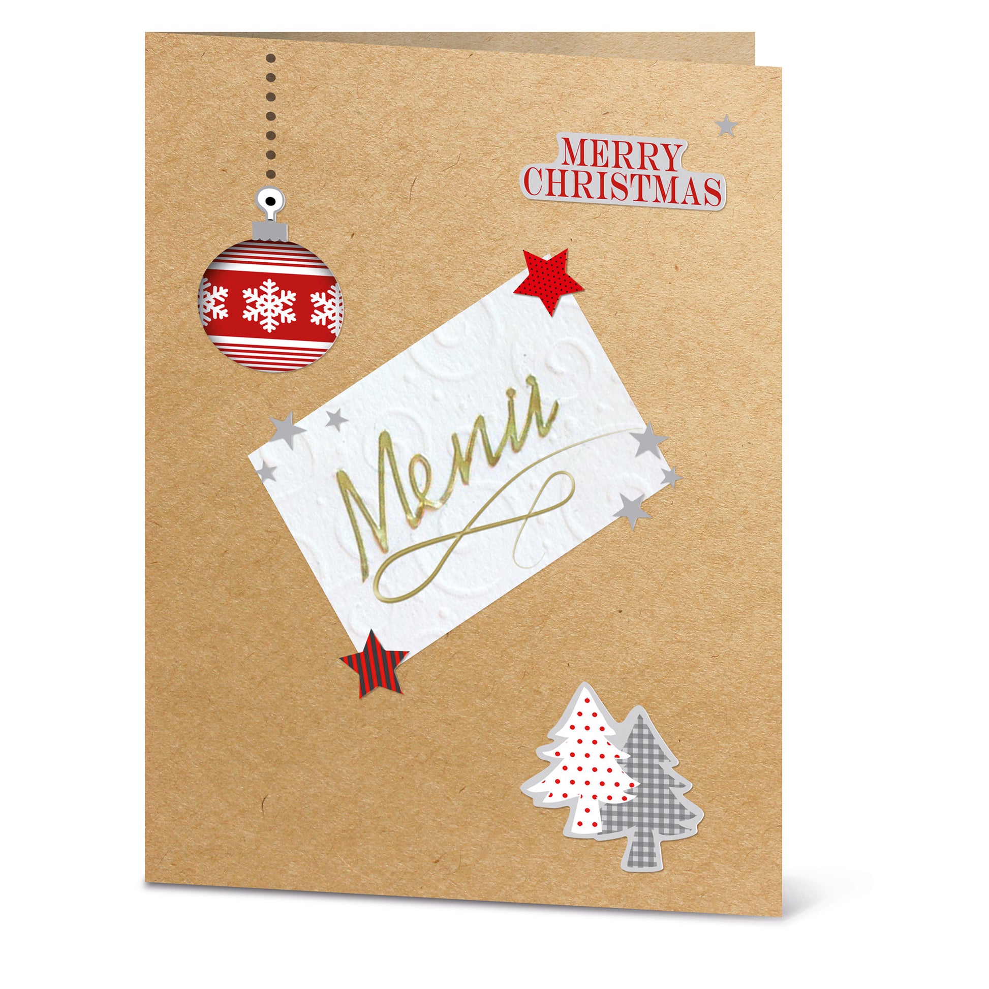 HERMA Geschenketiketten – Christbaumkugeln – 24 Etiketten – permanent, Papier – Bogen 84 × 120 mm