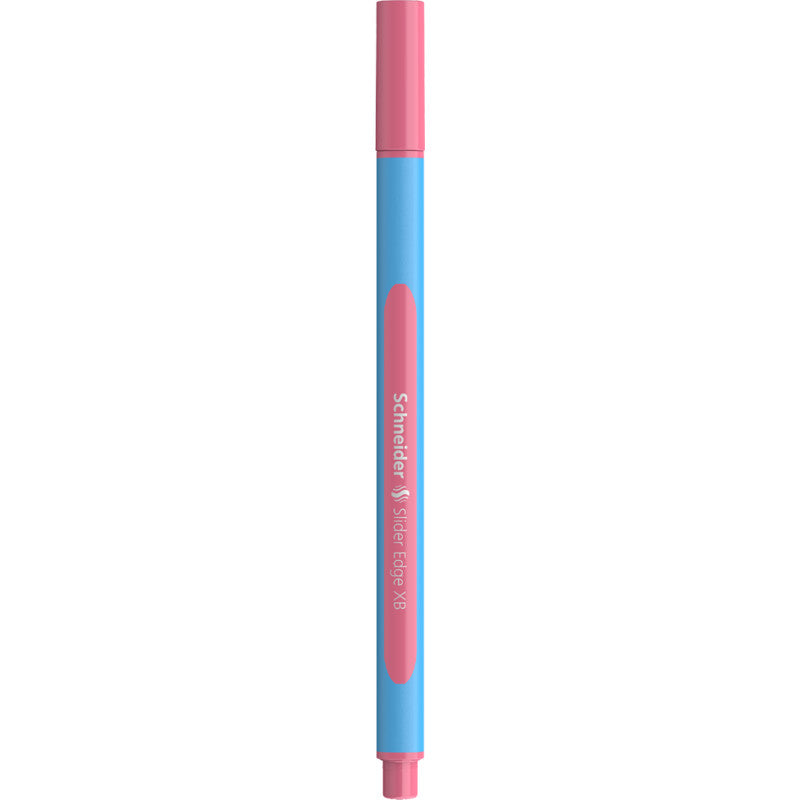 Schneider Schreibgeräte Slider Edge Pastell Kugelschreiber – Pink, Spitze 0,7 mm, Deckel, Gummischaft, 1er Pack