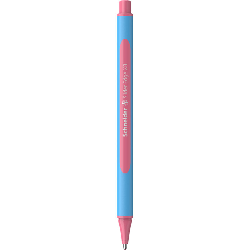 Schneider Schreibgeräte Slider Edge Pastell Kugelschreiber – Pink, Spitze 0,7 mm, Deckel, Gummischaft, 1er Pack