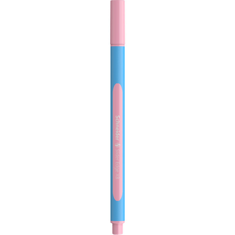 Schneider Schreibgeräte Slider Edge Pastell Kugelschreiber – Pink, Spitze 0,7 mm, Deckel, Edelstahlspitze