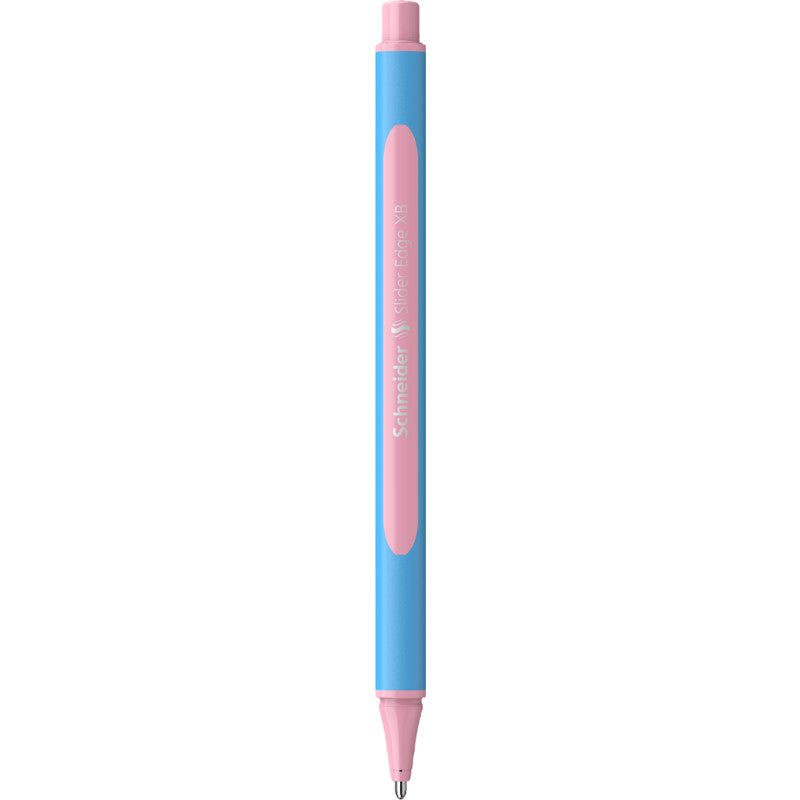 Schneider Schreibgeräte Slider Edge Pastell Kugelschreiber – Pink, Spitze 0,7 mm, Deckel, Edelstahlspitze