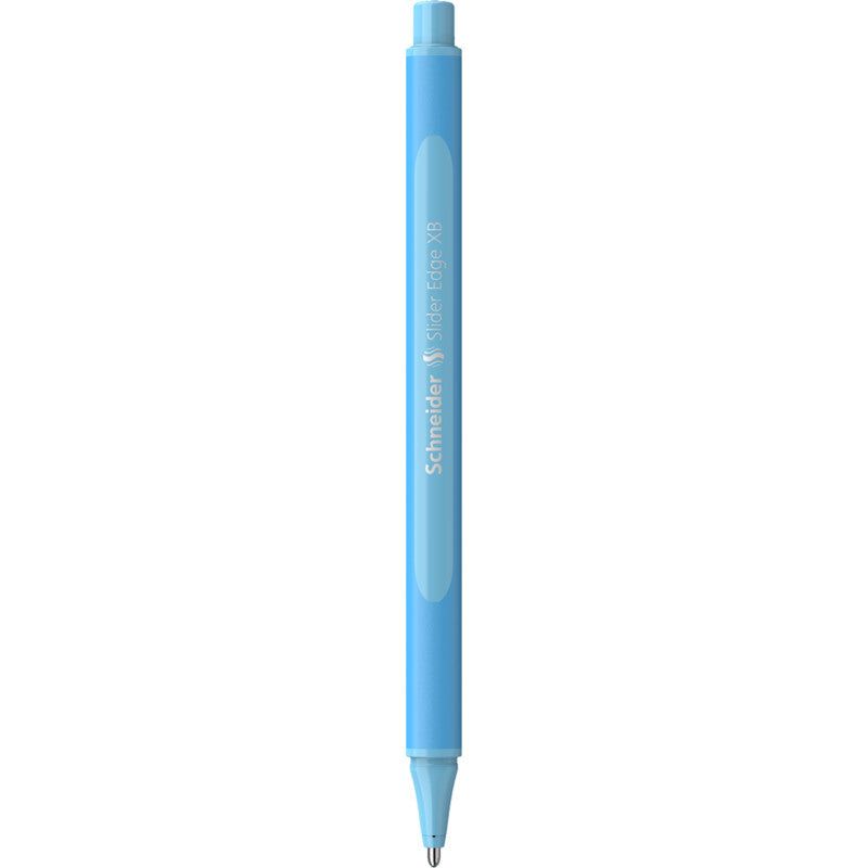 Schneider Schreibgeräte Schneider Slider Edge Kugelschreiber – Hellblau, Deckel, Edelstahlspitze, wischfest, 1er Pack