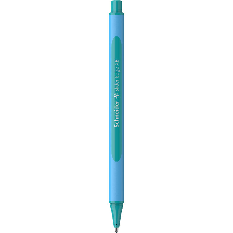 Schneider Schreibgeräte Schneider Slider Edge Kugelschreiber – Türkis, Spitze 0,7 mm, Deckel, Gummi-Schaft