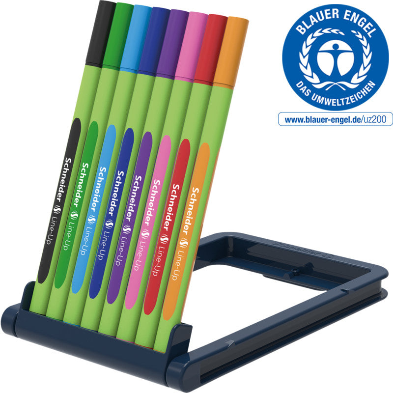 Schneider Schreibgeräte Line-Up Fineliner Etui – 8 Stk., 0,4 mm, sortiert