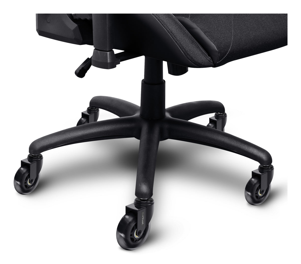 Trust GXT702 Stuhlrollen-Set – Polypropylen/PU – Schwarz, 5er-Set, bis 150 kg