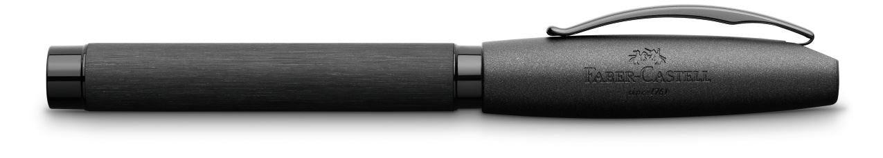 Faber-Castell Essentio Aluminium – Füllfederhalter – F – Schwarz