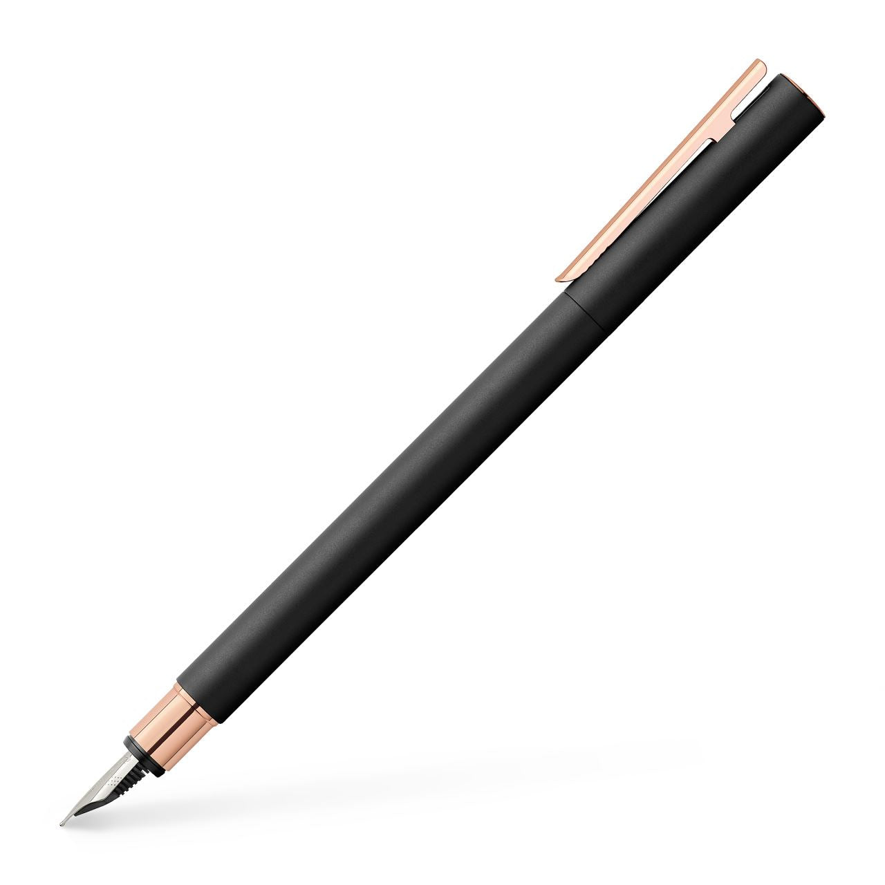 Faber-Castell Neo Slim – Füllfederhalter – M – Schwarz/Roségold – Metall
