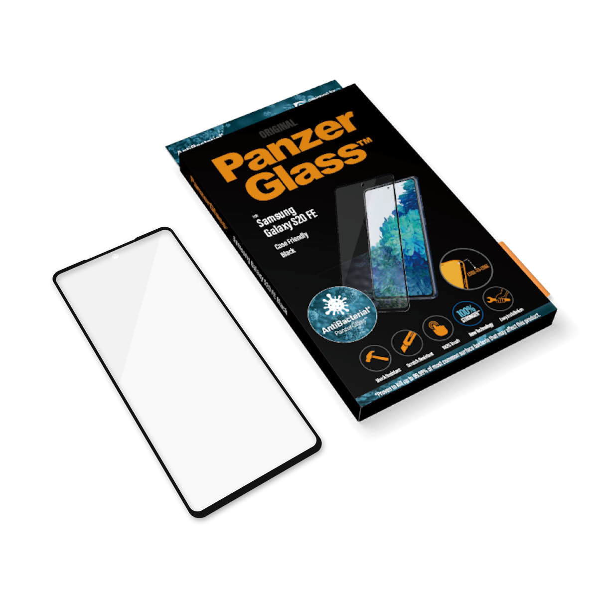 PanzerGlass Displayschutzglas – für Samsung Galaxy S20 FE/S20 FE 5G, Hartglas, Transparent – 1er-Pack
