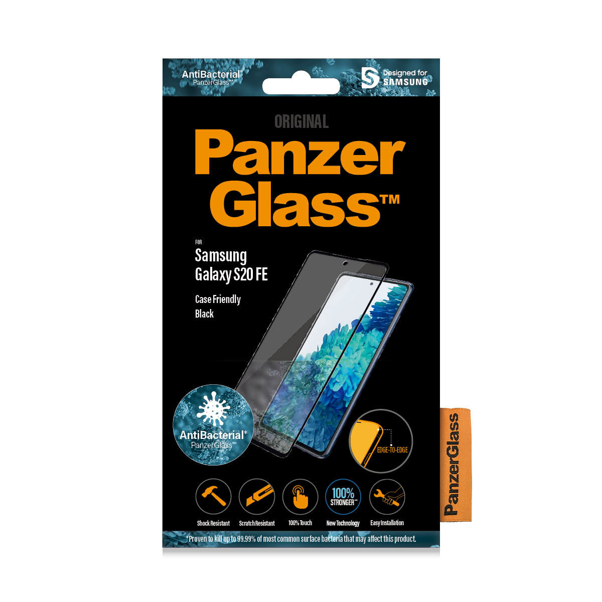 PanzerGlass Displayschutzglas – für Samsung Galaxy S20 FE/S20 FE 5G, Hartglas, Transparent – 1er-Pack