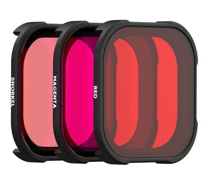 PolarPro DiveMaster Filter – für GoPro HERO9 – Schwarz, Magenta, Rot – 3er-Pack