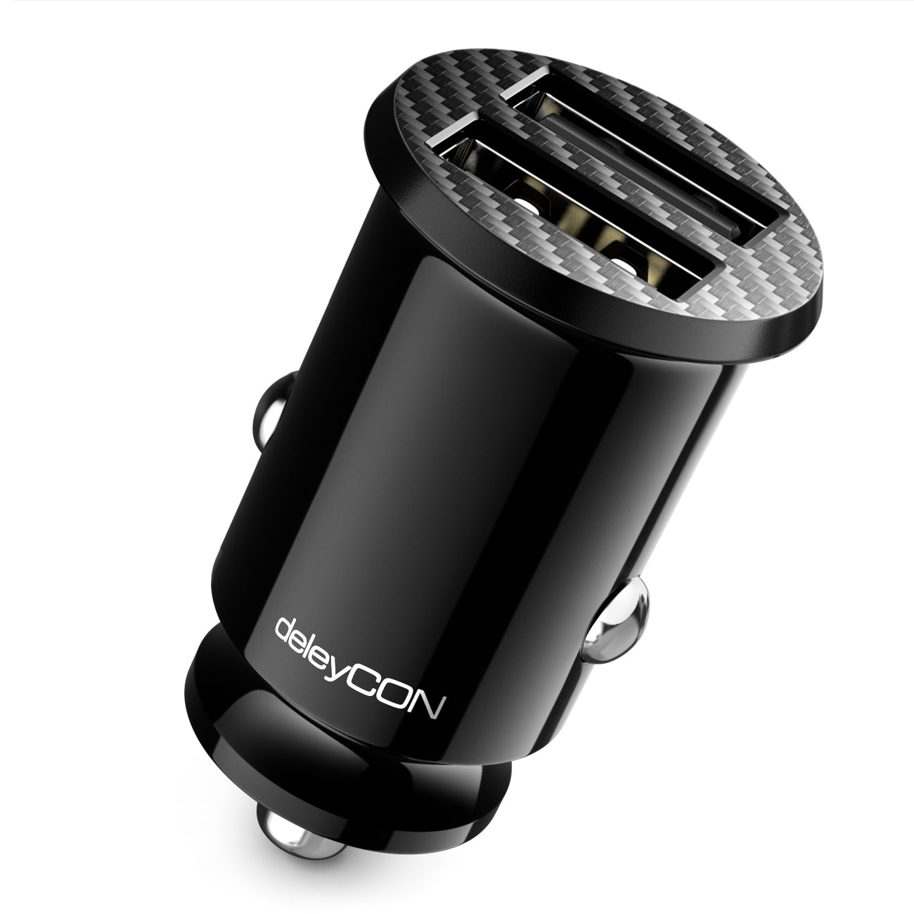 deleyCON MK4191 – Auto-Ladegerät – 12 W – 2× USB‑A – Schwarz