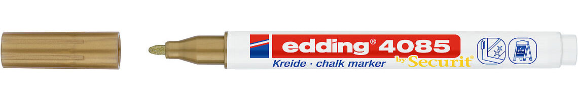 Edding Kreidemarker 4085 – Rund, 1–2 mm – Gold