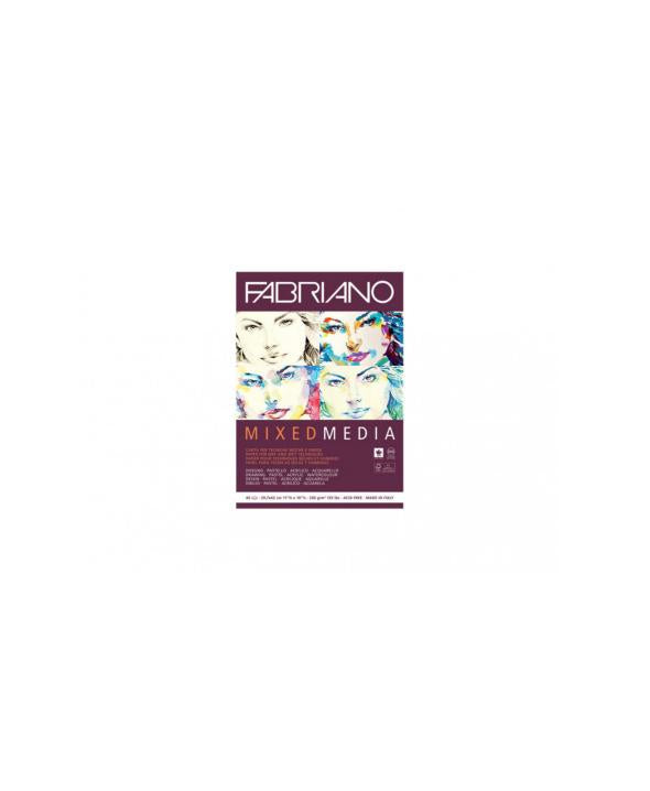 Fabriano Mixed Media Block – A3 – 250 g/m² – 40 Blatt, weiss, strukturiert, FSC