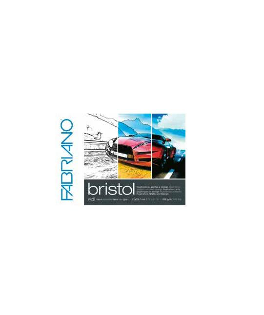 Fabriano Bristol Skizzenblock – A3 – 250 g/m² – 20 Blatt, weiss, glatt