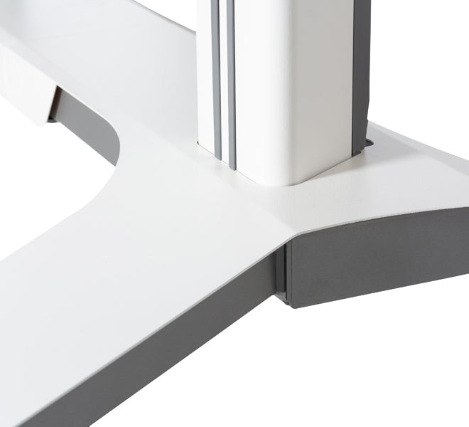 B-Tech TV-Wagen – 65–120" – VESA 1000×400–1000×600 – bis 130 kg, Höhenverstellbar, mit Rollen – Schwarz/Silber