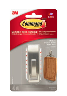 3M Command Haken – Metall – Silber – 1,3 kg