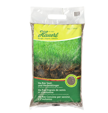 Hauert Mehrnährstoffdünger, Granulat, 5 kg – für Rasengras – 1 Tasche