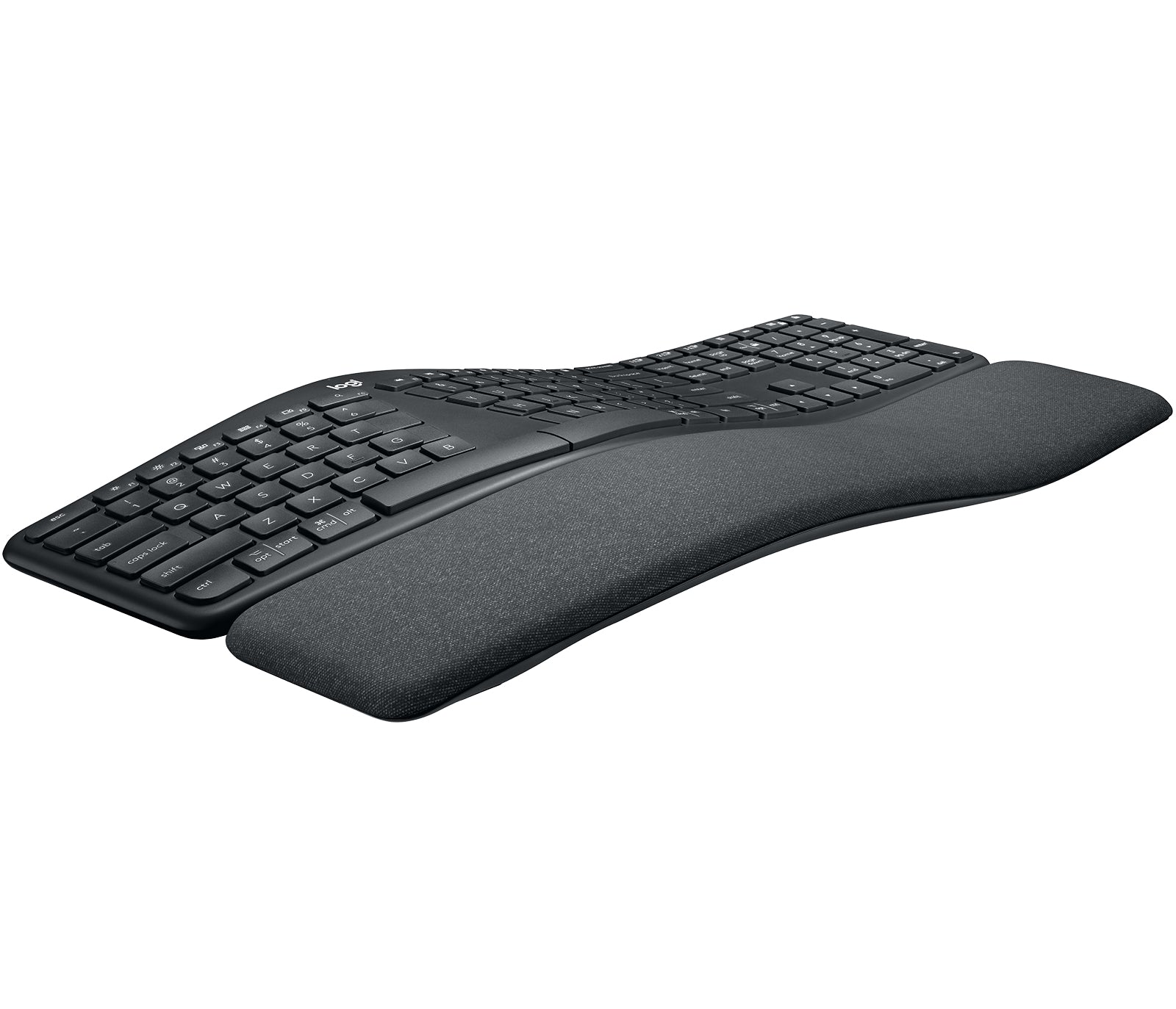 Logitech Ergo K860 – Tastatur, kabellos (Bluetooth/2,4 GHz), UK-Layout (EN), Fullsize (mit Ziffernblock)