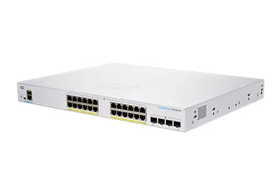 Cisco CBS250-24PP-4G – Managed Switch – 24×GbE, 4×SFP, L3, PoE+ 100 W, 1U