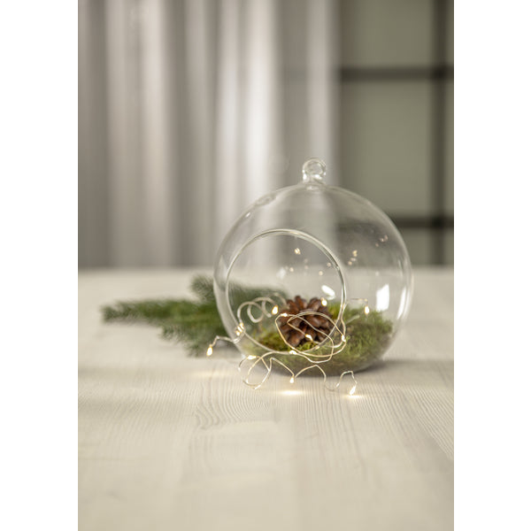 Star Trading Lichterkette Dew Drop – 110 cm, 0,2 W, Warmweiss, batteriebetrieben (CR2032), Timer 6/18 h