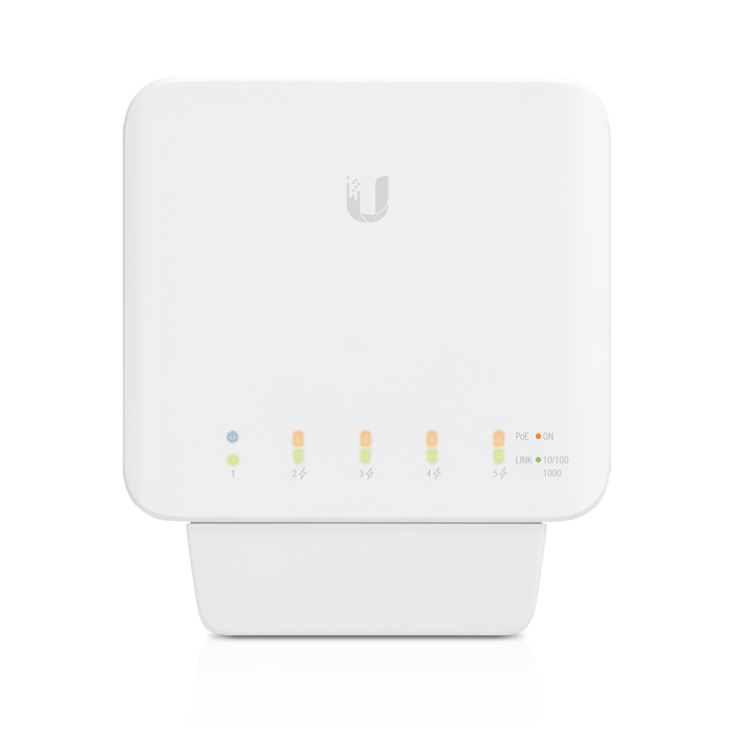 Ubiquiti UniFi Switch Flex – Managed L2 Switch – 5× 1G (4× PoE), PoE/PoE+/PoE++, PoE-Budget 46 W, Desktop