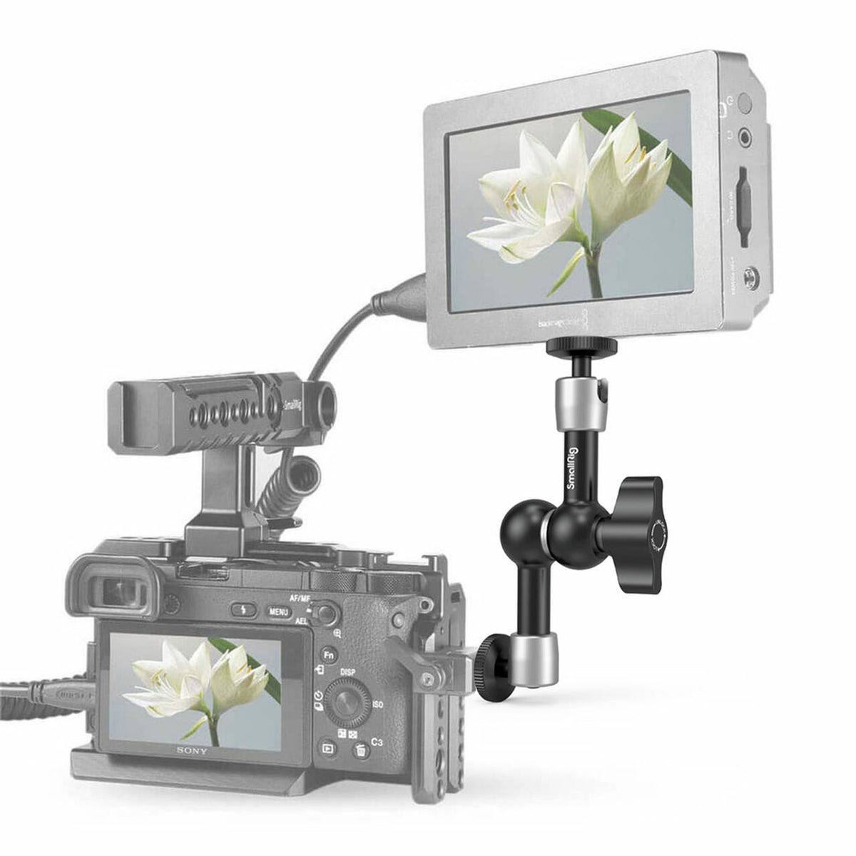 SmallRig Montagearm 7 2065 – Aluminium, Schwarz – für universelle Systeme