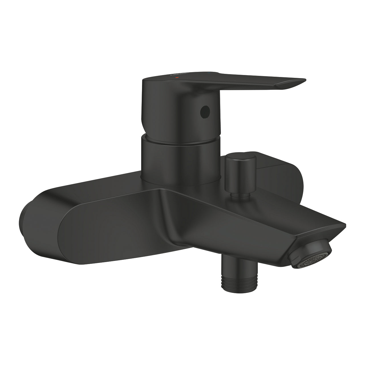 GROHE Start Badebatterie – Einhebelmischer, 15 cm, Metall, Wandmontiert, Schwarz