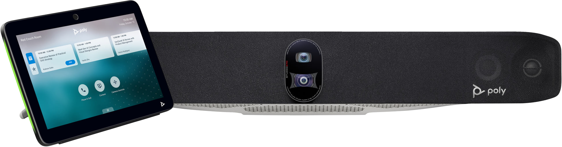 Poly Studio X70 – Videobar – 4K, Sichtfeld 120°, digitaler Zoom 7,3×, Dual-Kamera, HDMI x3, LAN, WLAN