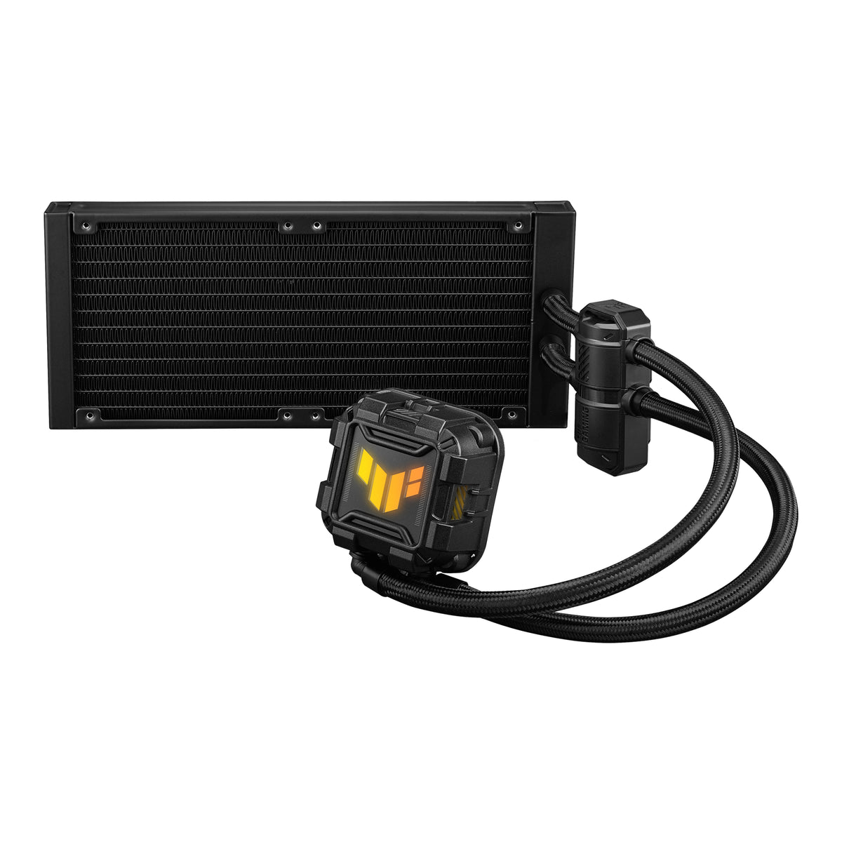 ASUS TUF Gaming LC II 240 ARGB – Flüssigkeitskühler – 240 mm, 2×120 mm Lüfter, 800–2000 U/min, Schwarz