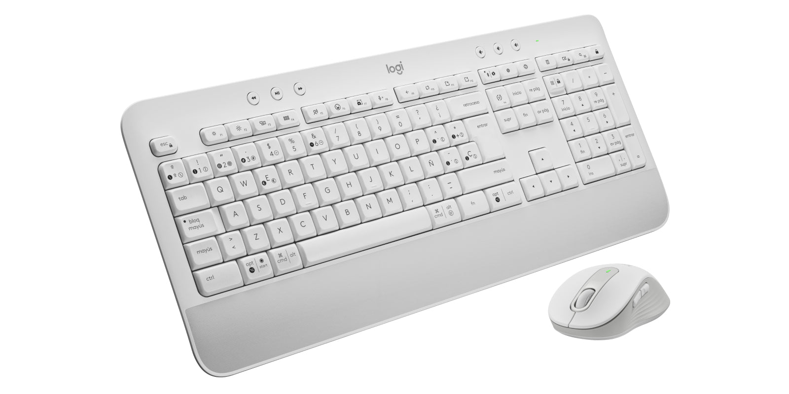 Logitech MK650 For Business – Tastatur, kabellos (Bluetooth), ES-Layout (ES), Weiss