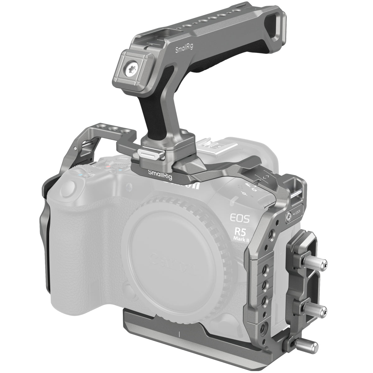 SmallRig HawkLock 5029 Cage-Kit – 1/4" & 3/8" Gewinde – für Canon EOS R5 Mark II – Aluminium