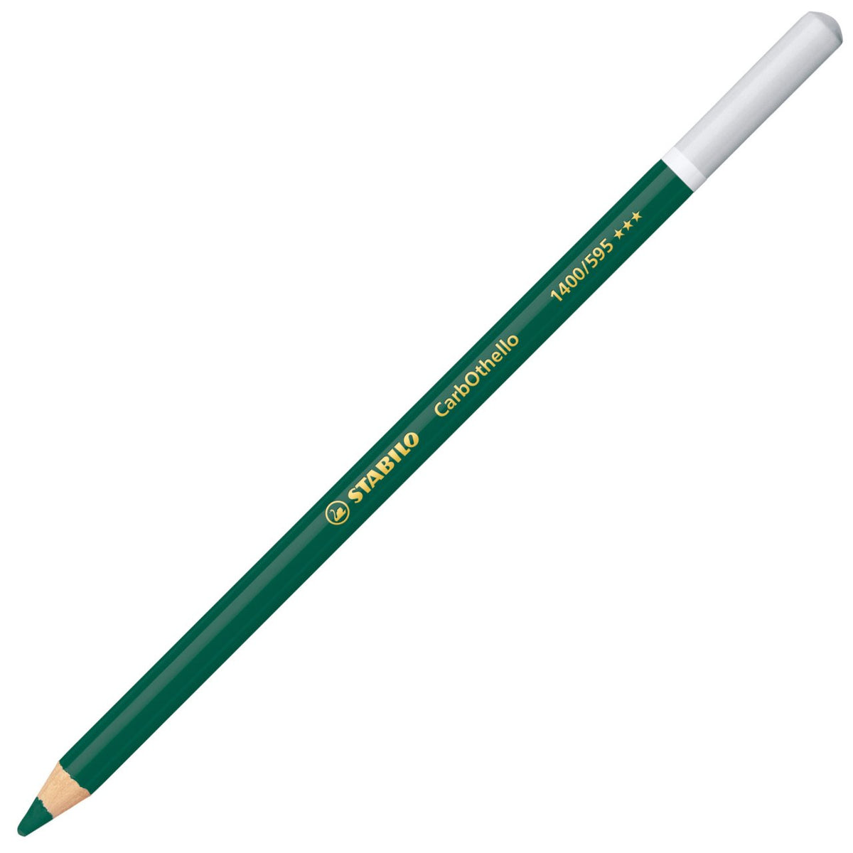 STABILO Pastellstift Carbothello – Minen-Ø 4,4 mm, Einzelstift Dunkel Zinnobergrün Imitation