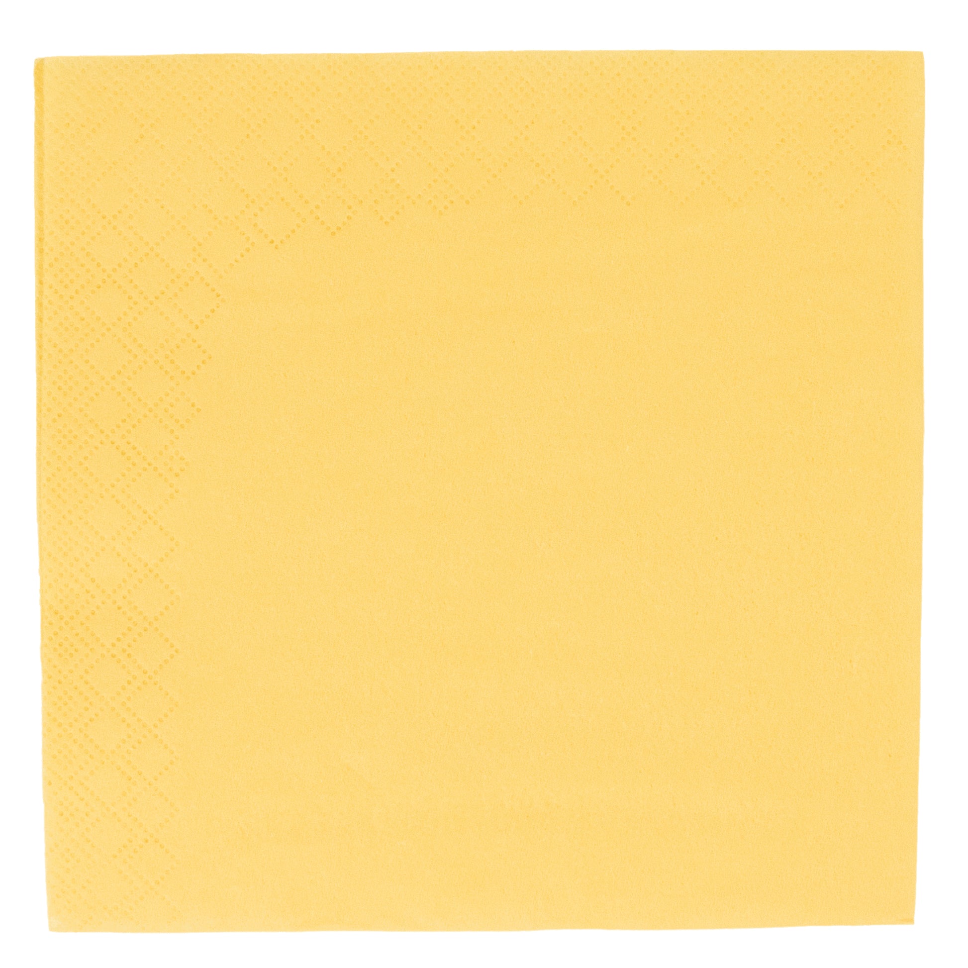Elco Servietten gelb – 40 × 40 cm, 3-lagig – 100 Stück