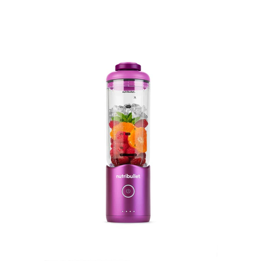NutriBullet Smoothie-Mixer Flex Portable NBP013GM – 0,59 l, 100 W, To-Go – Violett