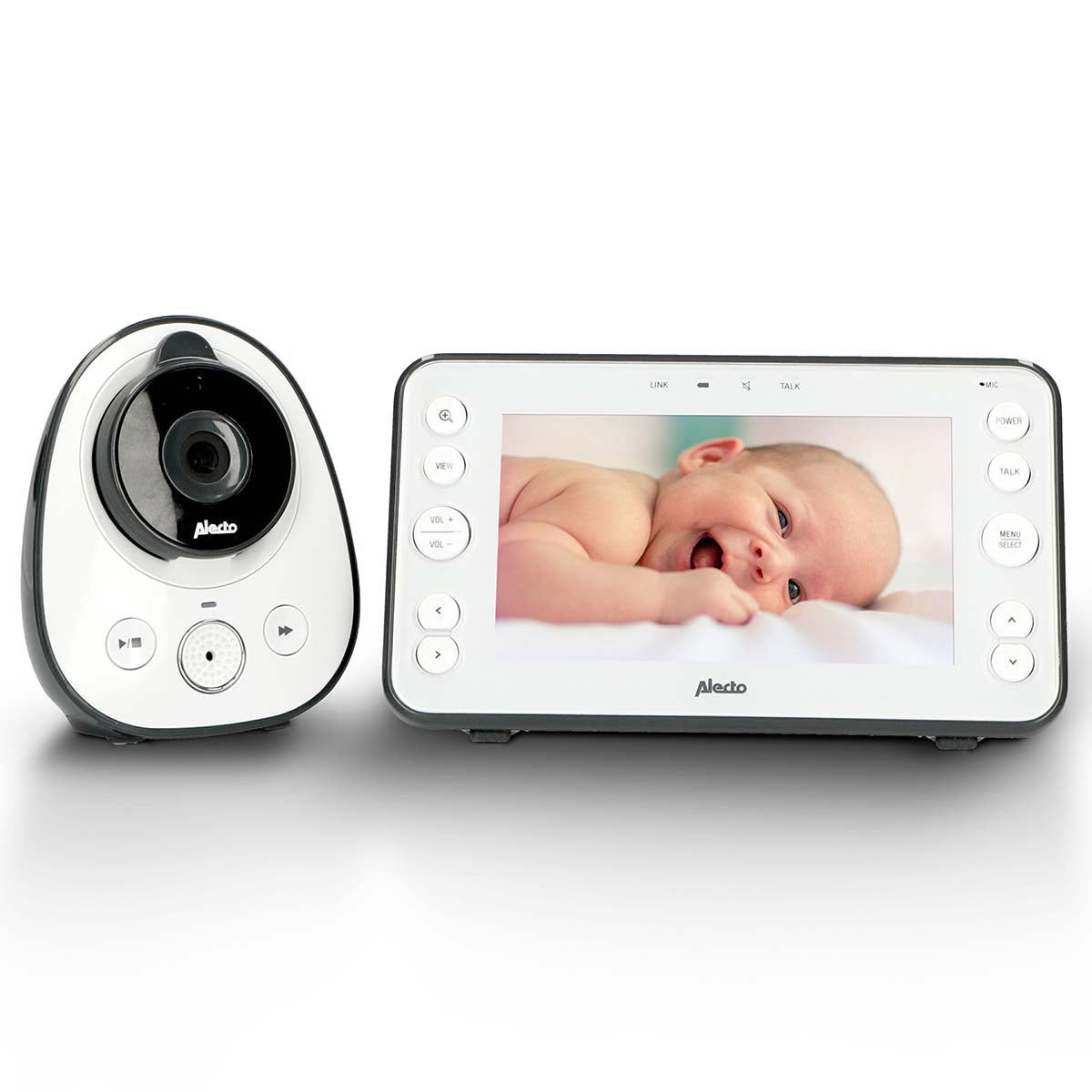 Alecto DVM150 Babyphone – 5" Display – Nachtsicht – 2-Wege-Audio – Akku/Netz