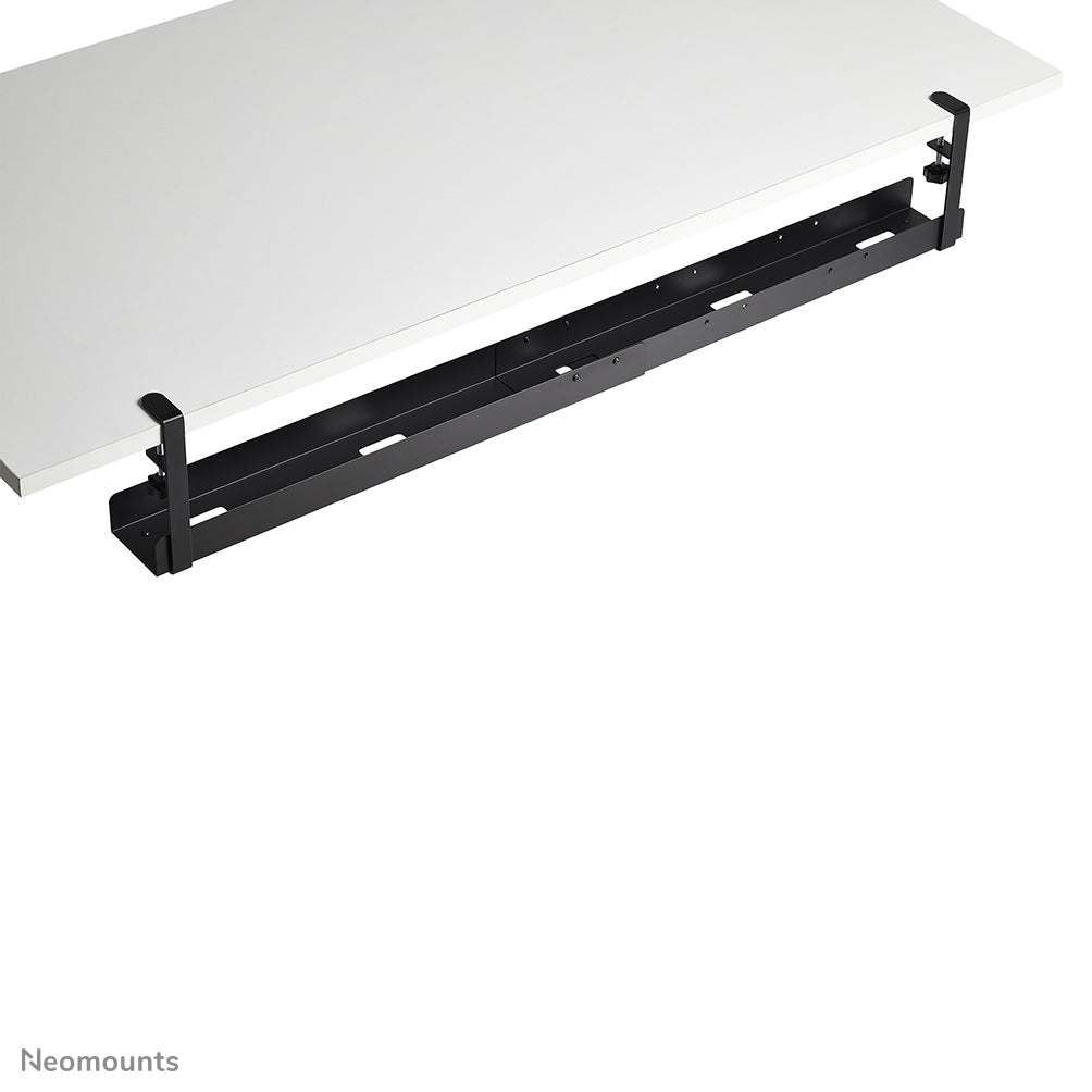Neomounts ADS07-120BL Kabelwanne – Verstellbar 0,8–1,2 m – Klemmbefestigung, max. 5 kg – Schwarz