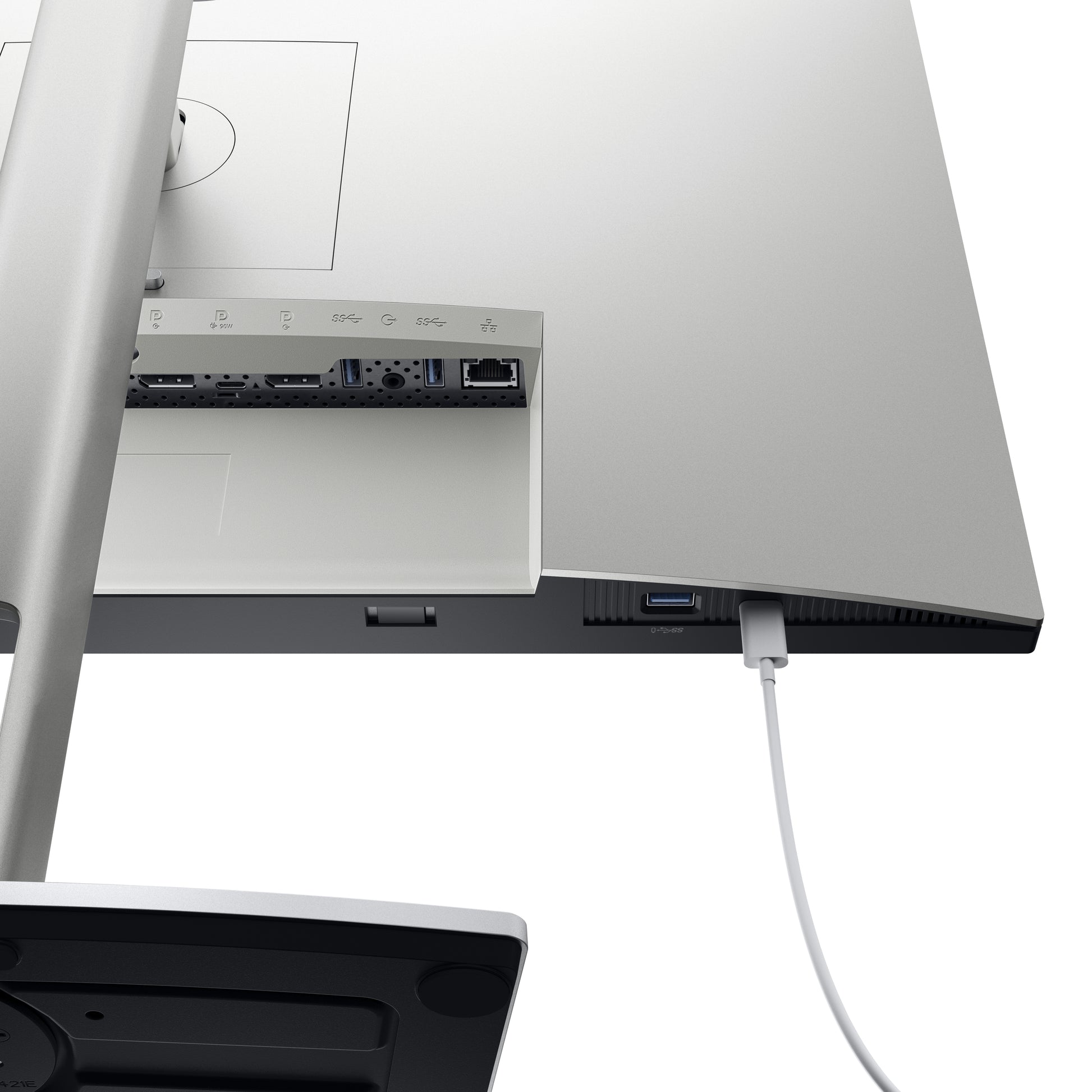 DELL UltraSharp U2421E – Monitor, 24,1", 60 Hz, 350 cd/m², USB-C, Integrierter USB-Hub, VESA 100 × 100, Silber