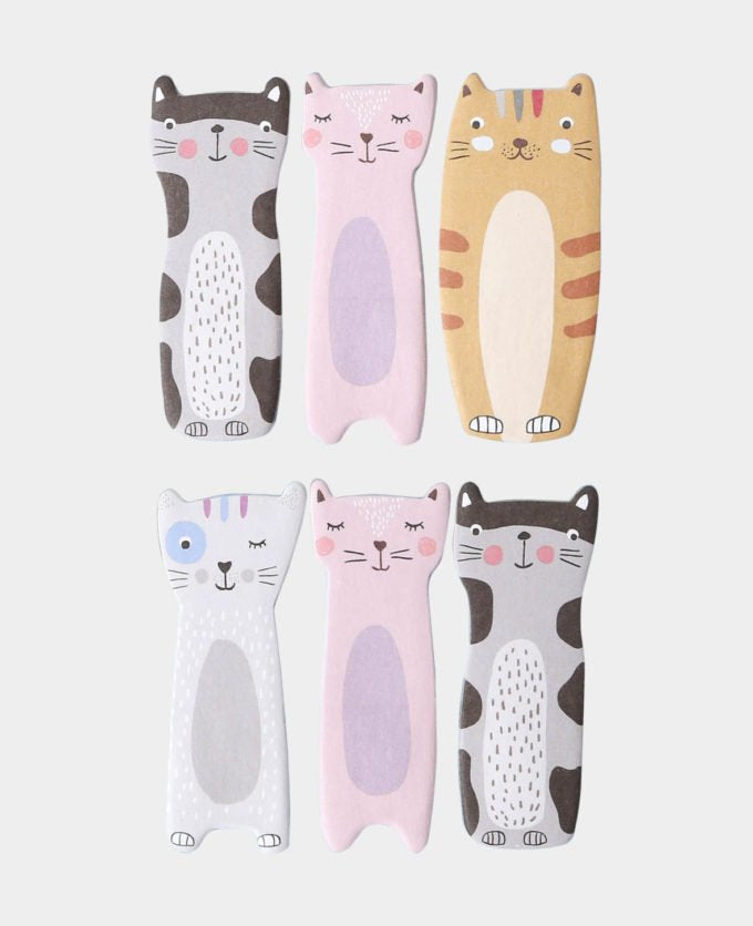 I am Creative Motiv-Haftnotizen Katze – 55 × 20 mm – mehrfarbig