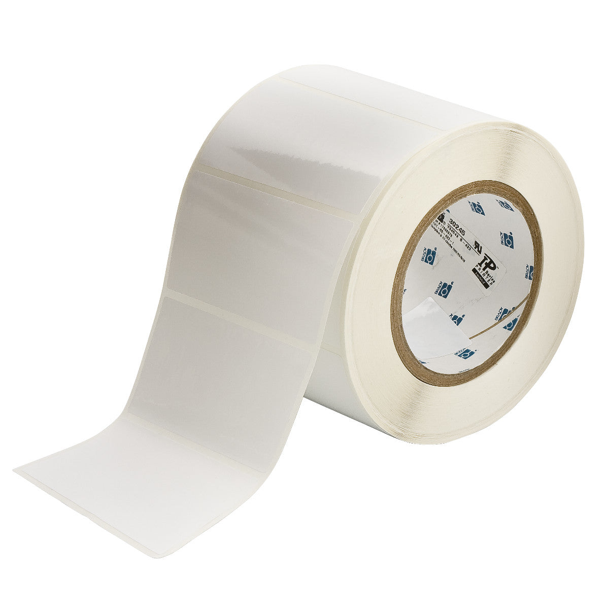 Brady Gestanzte Etiketten für Thermotransferdrucker – 102 × 51 mm, weiss, 1000 Etiketten, selbstklebend